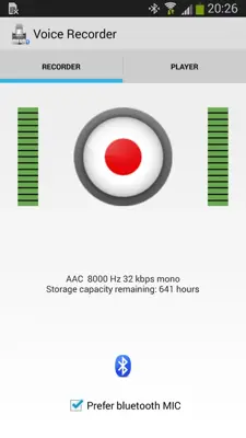 Bluetooth Voice Recorder android App screenshot 0